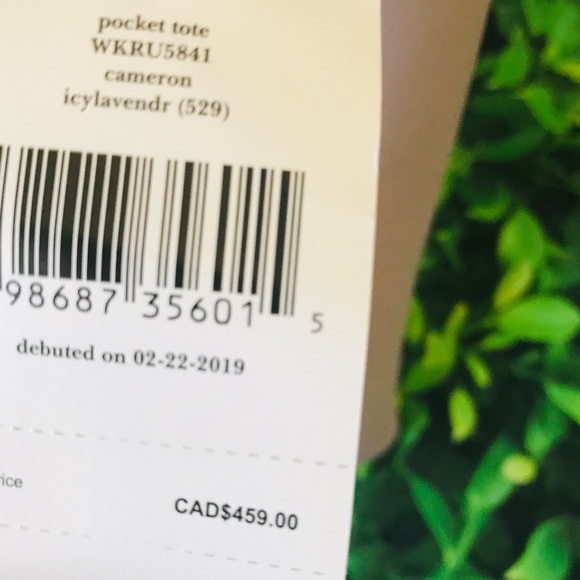 Kate Spade Cameron Large Pocket Tote Icy Lavender - Picture 6 of 8